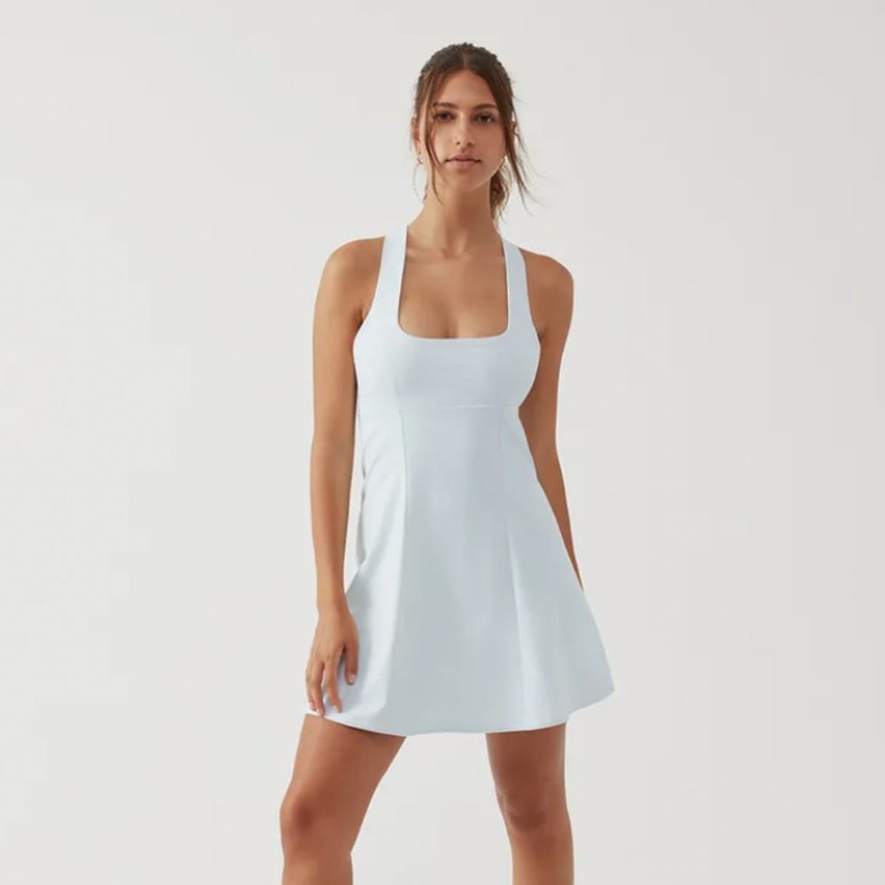 NWT Outdoor Voices Cross Back Dress Arctic Size Large